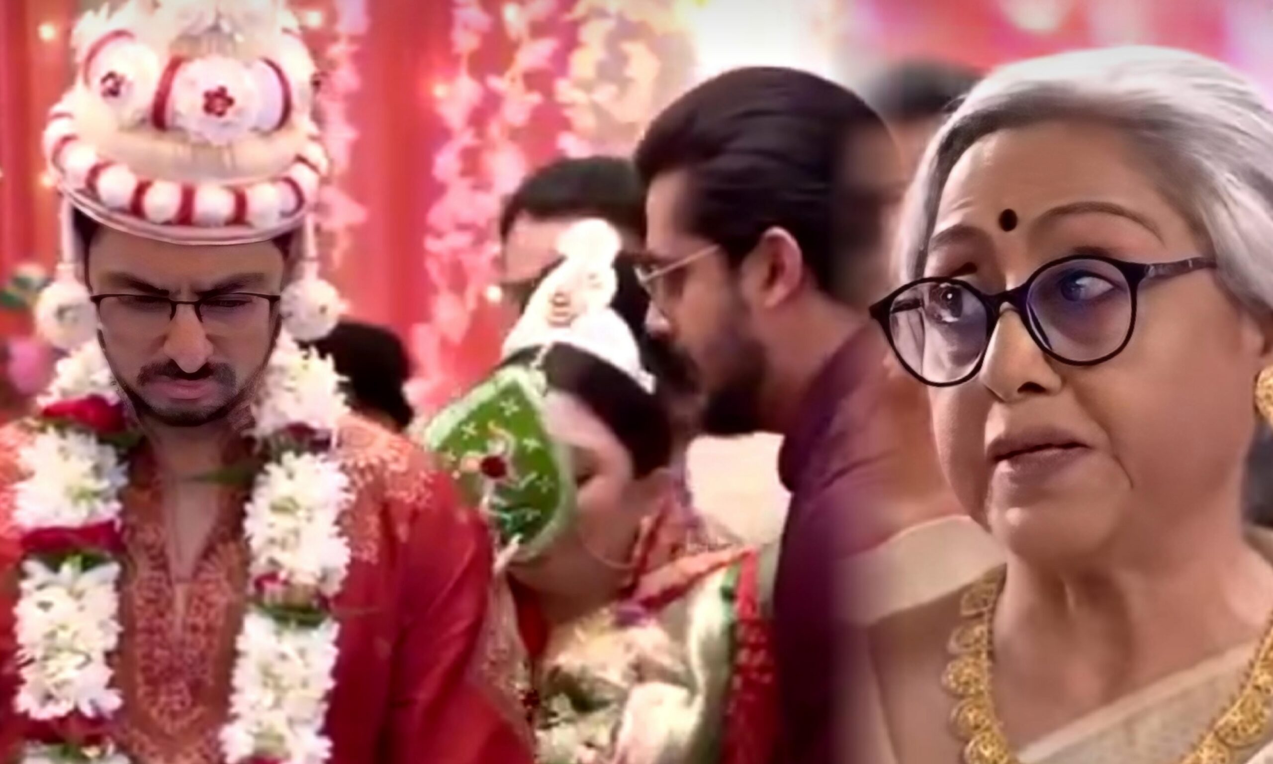 ঠাম্মির মাস্টারপ্ল্যানে বাজিমাত! ঠাম্মির প্রশ্নবাণের মোকাবিলা না করতে পেরে ছাদনাতলায় মেঘ-নীল! 1 Bengali serial