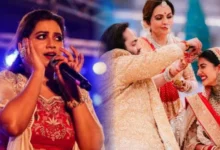 Shreya Ghoshal shares a video from Ambani weddings