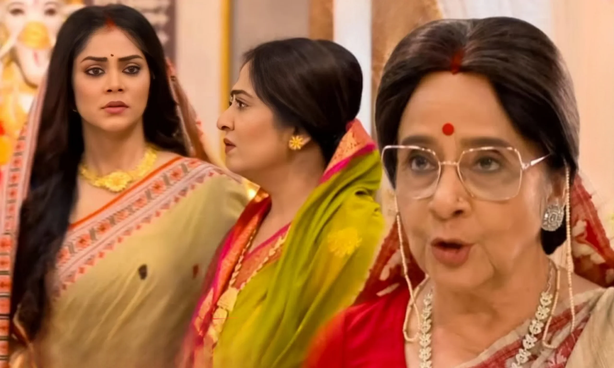 Thamma brought Sudha's father's plate back and gave her a gift