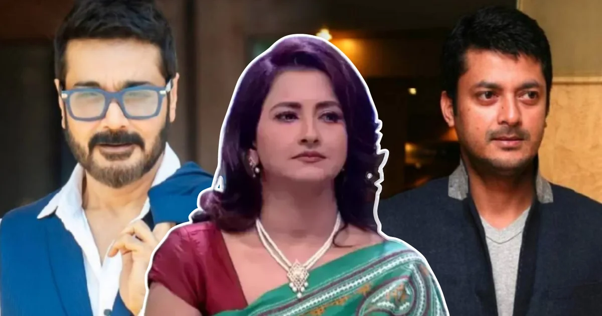 Bengali actress Rachna Banerjee, Old talk show video, Saswata Chatterjee, Prasenjit Chatterjee, jishu Sengupta, Dev, mocking comments, বাঙালি অভিনেত্রী রচনা ব্যানার্জি, শাশ্বত চট্টোপাধ্যায়, প্রসেনজিৎ চট্টোপাধ্যায়, যীশু সেনগুপ্ত, দেব, উপহাস মন্তব