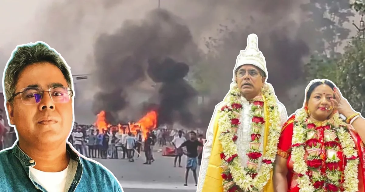 "একমাত্র সুস্থ রুচিবোধ এবং শিক্ষার অভাবেই মানুষ এমন মন্তব্য করে!" মুর্শিদাবাদের র'ক্তা'ক্ত প্রেক্ষাপটেও মীর মত্ত দিলীপের বিয়ে নিয়ে রসিকতায়! ধুয়ে দিল নেটপাড়া 1 Mir Afsar Ali, insensitive post, Murshidabad riot, Hindu-Muslim clash, Dilip Ghosh wedding, Rinku Majumdar, social media backlash, Bengal politics, Mir's silence, Muslim artist criticism, Bengali celebrity trolling, district violence in Bengal, controversy, religious tension, Mir’s insensitivity, netizens backlash, Mir’s controversial post, social media outrage, insensitive humour, Mir wedding joke, মীর আফসার আলি, অসংবেদনশীল পোস্ট, মুর্শিদাবাদ দাঙ্গা, হিন্দু-মুসলিম সংঘর্ষ, দিলীপ ঘোষের বিয়ে, রিঙ্কু মজুমদার, সমাজ মাধ্যম প্রতিক্রিয়া, রাজ্য রাজনীতি, মীরের নীরবতা, মুসলিম শিল্পীর সমালোচনা, জেলার অশান্তি, মীরের পোস্ট নিয়ে ক্ষোভ, ধর্মীয় উত্তেজনা, মীরের অসংবেদনশীলতা, নেটিজেনদের ক্ষোভ, বিতর্কিত পোস্ট, রাজ্য পরিস্থিতি, সামাজিক মাধ্যমের ক্ষোভ, বিয়ে নিয়ে ঠাট্টা