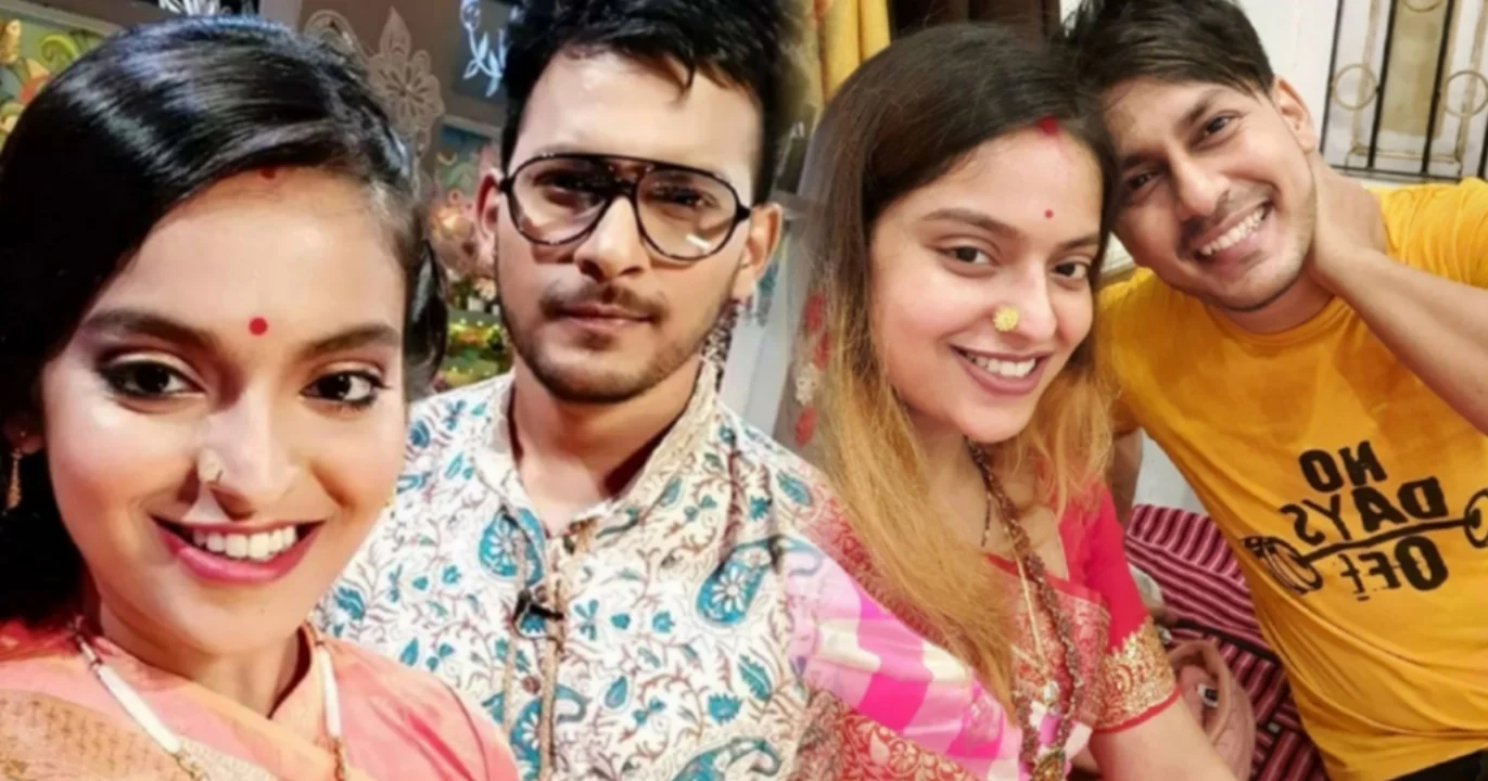 Raja Gombami, Madhubani Goswami, Tollywood couple, married life, relationship, celebrity breakup, celebrity marriage, mutual respect, vlogging, parenting, Chiroshokha, busy life, marital harmony, Raja-Madhubani, রাজা গোম্বামী, মধুবনী গোস্বামী, টলিউড দম্পতি, বিবাহিত জীবন, তারকাদের বিচ্ছেদ, বিবাহবিচ্ছ, টলিউড, সম্পর্কে বোঝাপড়া , শ্রদ্ধা, ভ্লগ, কেশব, চিরসখা, ব্যস্ত জীবন, রাজা-মধুবনী দাম্পত্য জীবন
