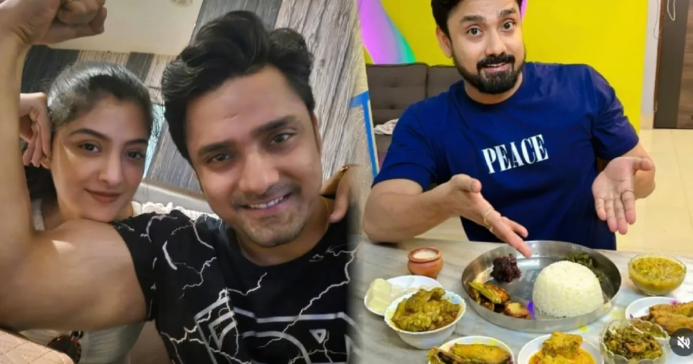 Sweta Bhattacharya, Rubel Das, Jamai Sasthi, First Jamai Sasthi After Marriage, Sweta’s Mother, Rubel’s Gift, Sweta-Rubel Jamai Sasthi Celebration, Family Gathering, শ্বেতা ভট্টাচার্য, রুবেল দাস, জামাইষষ্ঠী, বিয়ের পর প্রথম জামাইষষ্ঠী, শ্বেতার মা, রুবেলের উপহার, জামাই আদর, পারিবারিক অনুষ্ঠান