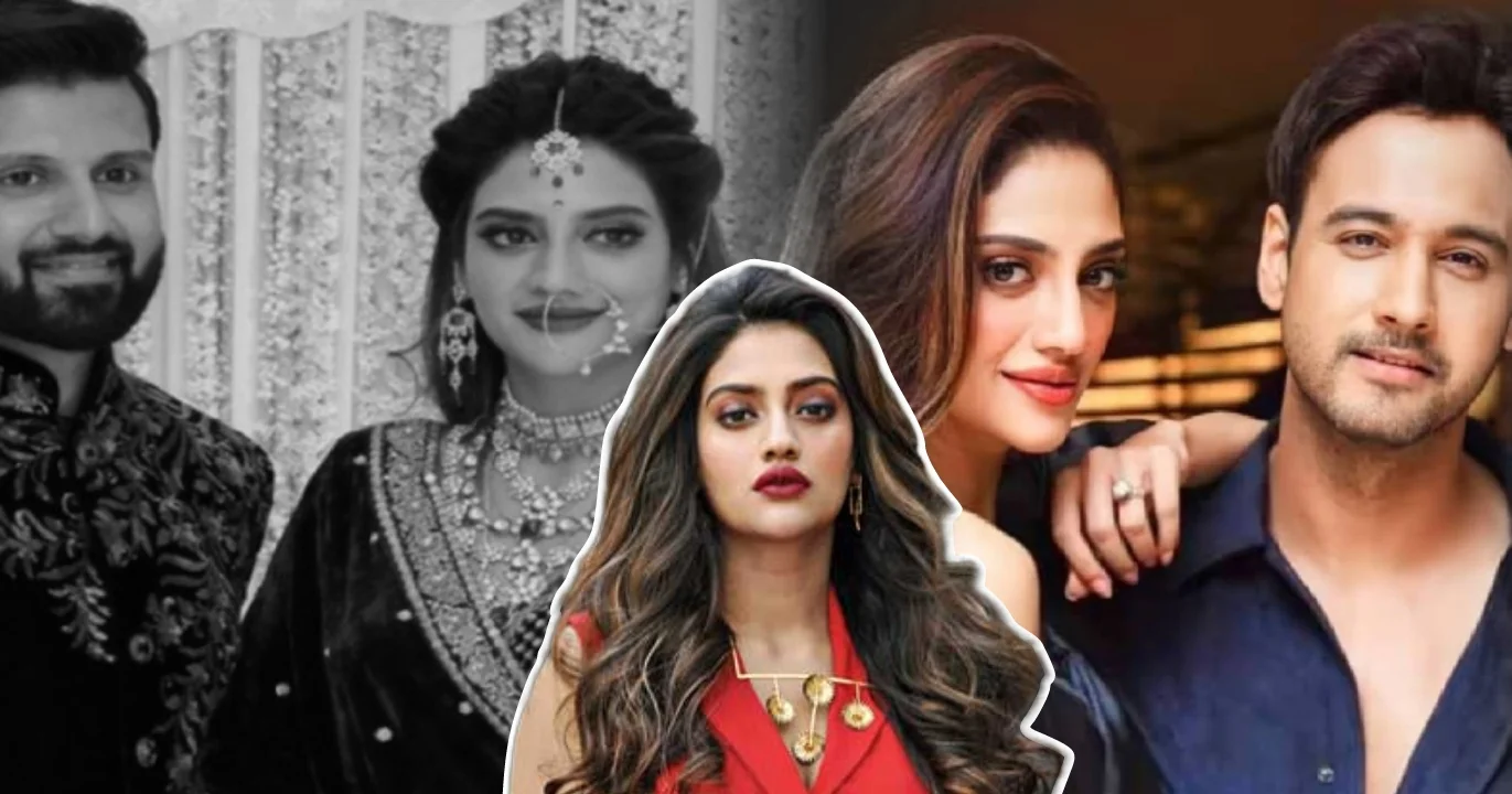 "আমি কি মূ'র্খ না পা'গল যে সংসদে সিঁদুর পরে বলব বিয়ে করিনি? আমার তো পাগ'লাগা'রদ যাওয়া উচিত!" "রেজিস্ট্রি করিনি, নিখিলের সঙ্গে বিয়েটা অ'বৈধ ছিল!"— নুসরতের দাবি, মন থেকে বিয়ে করেছিলেন! যশের সঙ্গে সুখের সংসার পেতে প্রথম বিয়েকে অস্বীকার নায়িকার 1 Nusrat Jahan, Nikhil Jain, Yash Dasgupta, Nusrat Jahan marriage controversy, Nusrat-Yash Relationship, Nusrat-Nikhil wedding, Tollywood actress, Yash Dasgupta family, Nusrat Jahan Controversial Remarks, Tollywood Couple, নুসরাত জাহান, নিখিল জৈন, যশ দাসগুপ, নুসরত জাহান বিয়ে বিতর্ক, নুসরত-যশ সম্পর্ক, নুসরত-নিখিল বিয়ে, টলিউড অভিনেত্রী, যশ-নুসরত বিয়ে, নুসরত জাহান বিতর্কিত মন্তব্য, টলিউড জুটি, টলিউডের বিতর্কিত অভিনেত্রী
