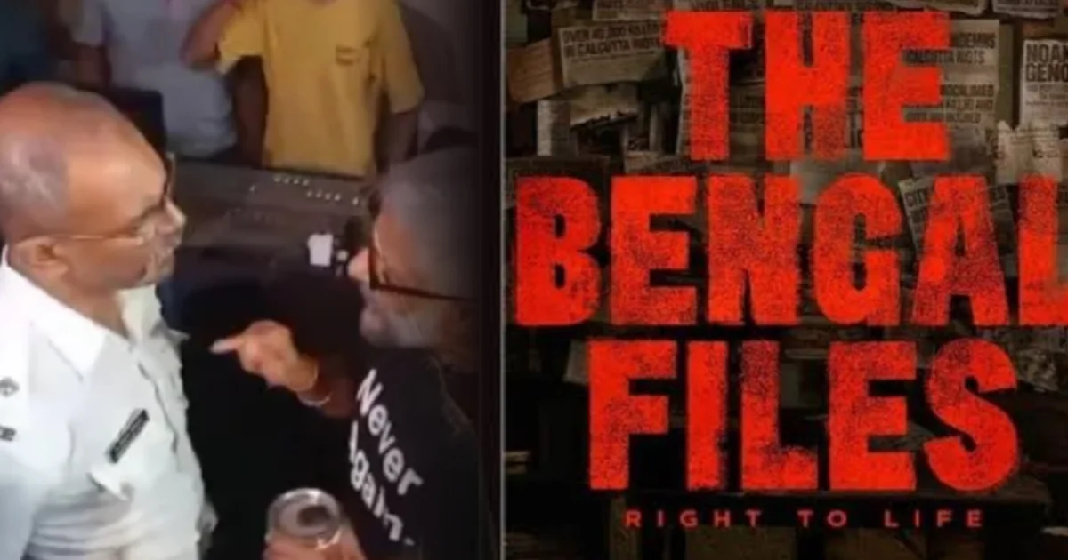 vivek agnihotri faces clash in kolkata event