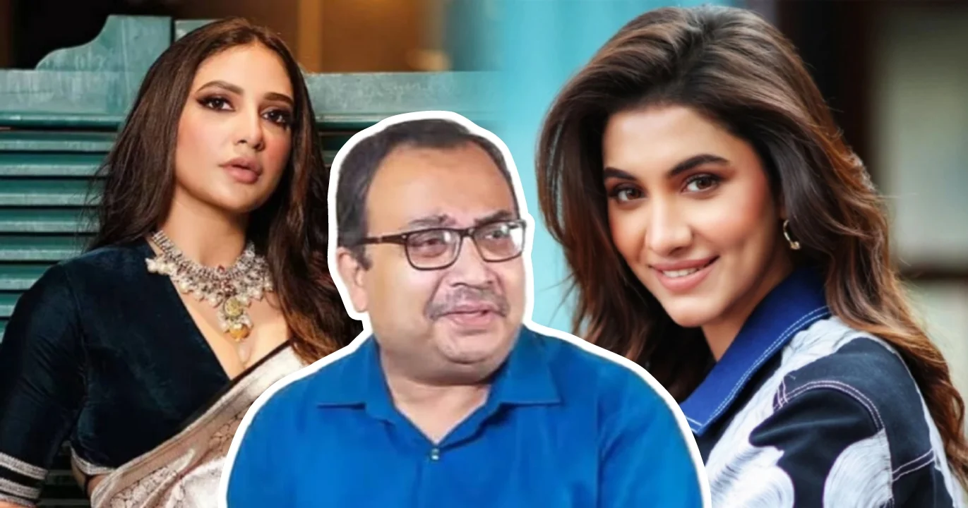 Kunal Ghosh, Rukmini Maitra, Haati Haati Paa Paa, Dev, Subhashree, Bengali Movie, Teaser Release, Binodini, Praise, Bengal Politics, Dev-Kunal Clash, Trinamool Party, Viral Reactions, Social Media Buzz, Tollywood, কুণাল ঘোষ, রুক্মিণী মৈত্র, হাঁটি হাঁটি পা পা, দেব, শুভশ্রী, টিজার লঞ্চ, বাংলা সিনেমা, বিনোদিনী, অভিনেত্রীর প্রশংসা, রাজনীতি, দেব-কুণাল বিতর্ক, তৃণমূল মুখপাত্র, ভাইরাল প্রতিক্রিয়া, সমাজ মাধ্যমে উত্তেজনা, টলিউড