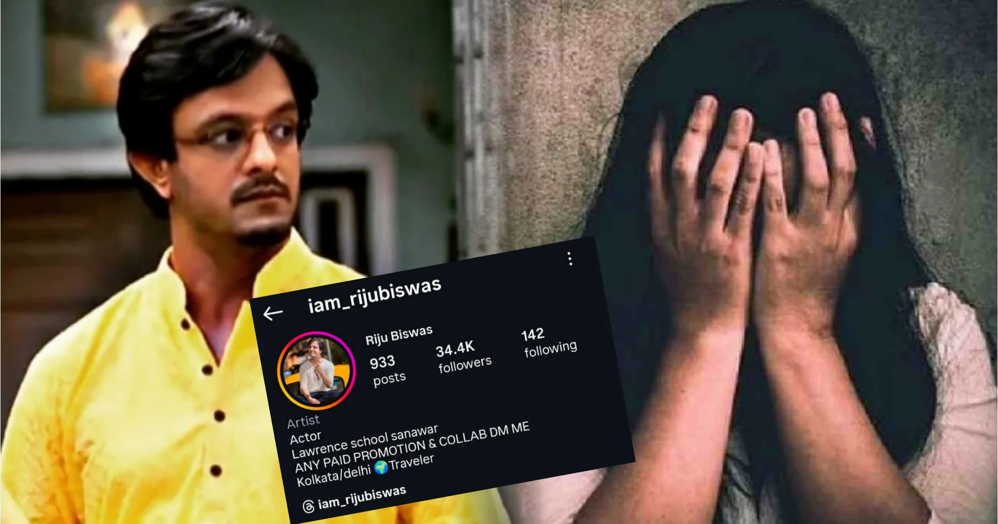 পর্দার নিখিল বাস্তবে এমন? অশা'লীন প্রস্তাব, হু'মকি, কুরু'চিকর আচরণ— 'বৌ কথা কও'র নায়ক ঋজু বিশ্বাস হঠাৎ বিতর্কের কেন্দ্রবিন্দুতে! সমাজ মাধ্যমে অভিনেতার বিরুদ্ধে একের পর এক অভিযোগ, প্রমাণ সহ একাধিক নারী মুখ খুলতেই তোলপাড় নেটপাড়া! 1 Riju Biswas, Bou Kotha Kao, Bengali Actor, Actor controversy, Vulgar Messages, Sexually Explicit, Social Media Scandal, Model Accusation, Cyber Complaint, Tollywood News, Viral Post, ঋজু বিশ্বাস, বৌ কথা কও, নিখিল চরিত্র, মানালি দে, বিতর্কে অভিনেতা, অশালীন প্রস্তাব, যৌন প্রস্তাব, সমাজ মাধ্যমে বিতর্ক, ছোট পর্দার অভিনেতা, বৃষ্টি মণ্ডল, গুরুতর অভিযোগ, নেটিজেনদের প্রতিক্রিয়া, আইনের দ্বারস্থ, টলিউড খবর, ভাইরাল পোস্ট