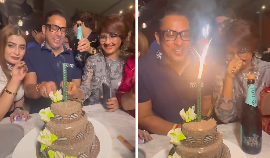 পাশে দাঁড়িয়ে মা রচনা বন্দ্যোপাধ্যায়! ছেলের ১৮ বছরের উদযাপনে শ্যাম্পেন খাওয়ালেন বাবা প্রবাল! 'এটাই বর্তমান সমাজের উদযাপন?' ভিডিও দেখে তীব্র কটাক্ষ নেটিজেনদের 2 rachana and her husband