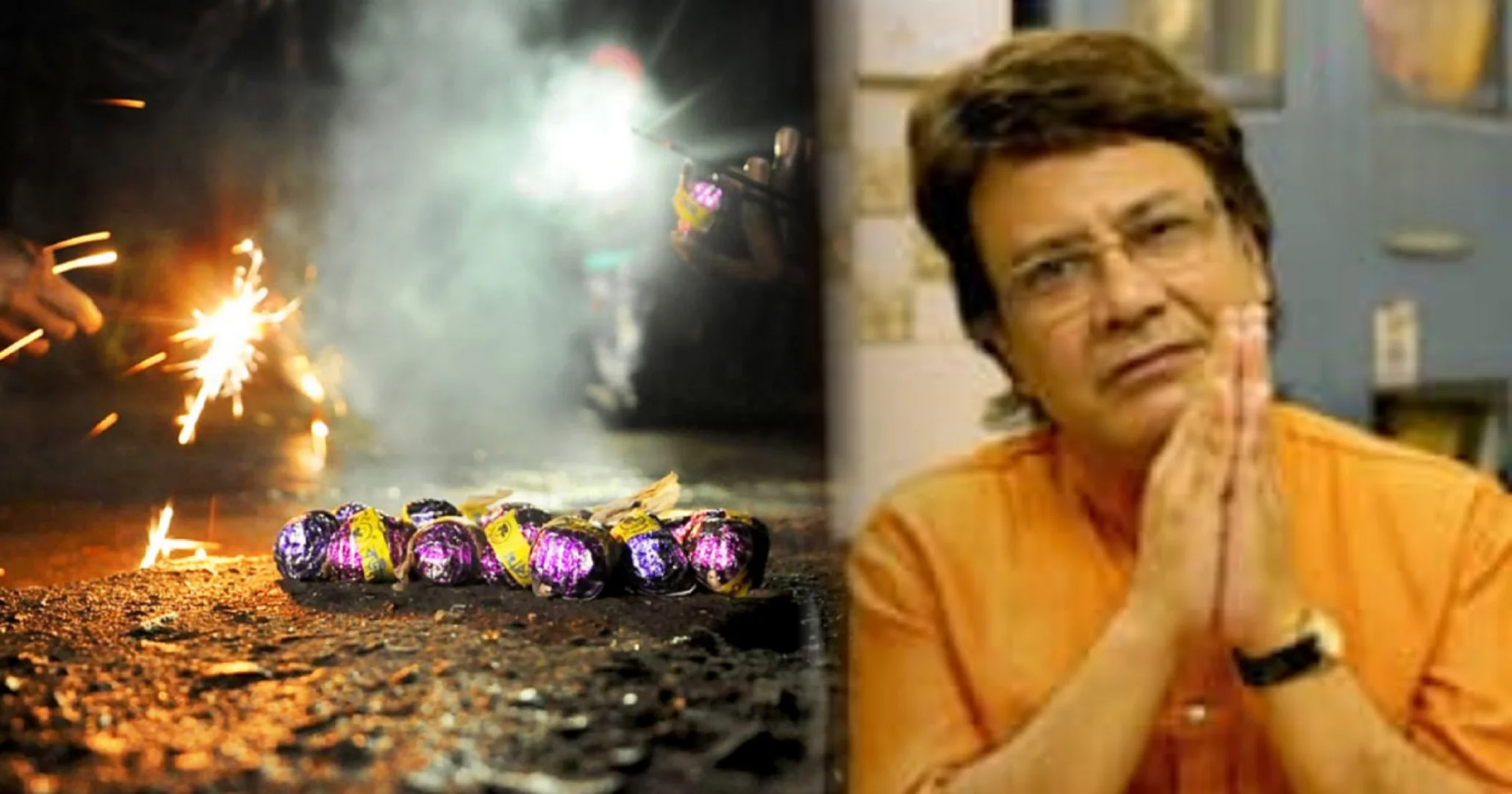 সুরজিৎ বন্দ্যোপাধ্যায়, Surajit Bandyopadhyay, শব্দবাজি, Firecracker noise, কালীপুজো, Diwali 2025, Kolkata News, Tollywood Actor, Actor health issue, Bagbazar, Pollution, Awareness, Noise pollution, Festival safety, Bengal news