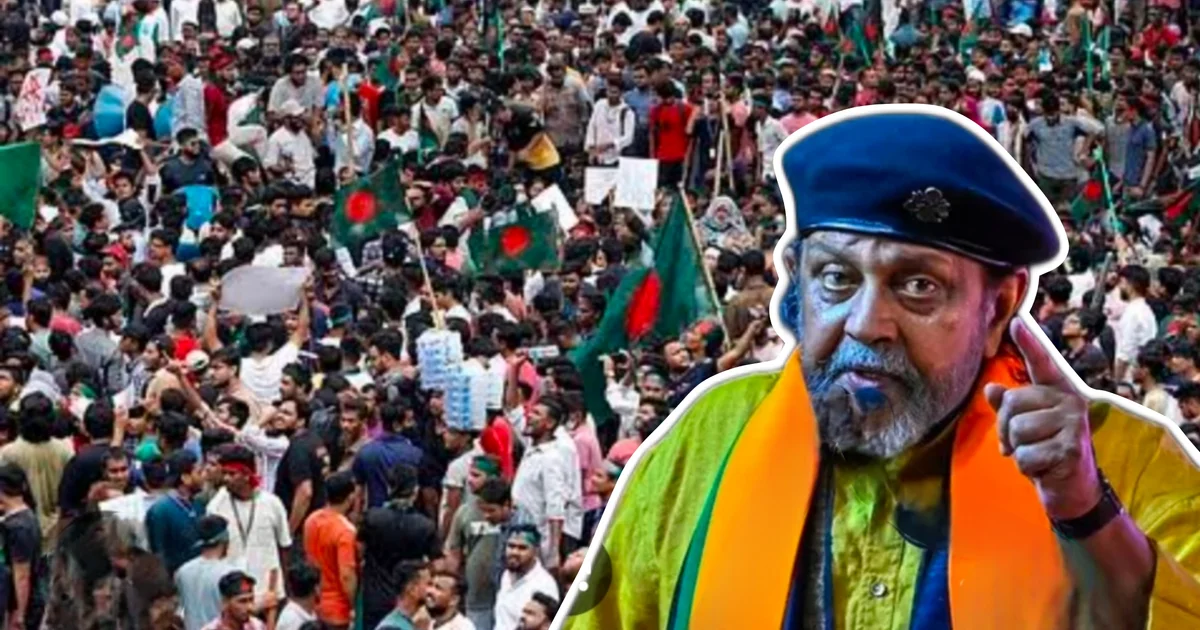 বাংলা, বাংলাদেশ, টলিপাড়া, মিঠুন চক্রবর্তী, দেব, কোয়েল মল্লিক, চিরঞ্জিত চক্রবর্তী, শান্তি বার্তা, সিনেমা মুক্তি, তারকারা, সাংস্কৃতিক প্রভাব, বিনোদন সংবাদ, নিরাপত্তা উদ্বেগ, Bengali, English, Bangladesh, Tollywood, Mithun Chakraborty, Dev, Koel Mallick, Chiranjeet Chakraborty, Bangladeshi unrest, Peace message, Cinema release, Celebrity reaction, Cultural impact, Entertainment news, Film industry, Safety concern