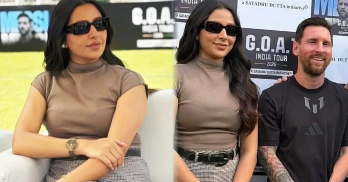 যুবভারতীতে উত্তাল জনরোষের মাঝেই মেসির সঙ্গে ভাইরাল শুভশ্রীর ছবি! "সাধারণের টাকায় ফুর্তি!" নায়িকার সঙ্গে ফুটবলের রাজপুত্রের ছবি দেখে ক্ষো'ভে ফুঁস'ছে নেটপাড়া 1 Messi Kolkata, Lionel Messi, Yuvabharati Stadium, যুবভারতী স্টেডিয়াম, Kolkata Football, কলকাতা ফুটবল, Shubhashree Ganguly, শুভশ্রী গঙ্গোপাধ্যায়, Tollynews, টলিউড খবর, Celebrity Controversy, সেলিব্রিটি বিতর্ক, Football Fans, ফুটবল ভক্ত, Social Media Troll, সোশ্যাল মিডিয়া ট্রোল, Event Mismanagement, আয়োজনের ব্যর্থতা, Netpara Reaction, নেটপাড়া প্রতিক্রিয়া