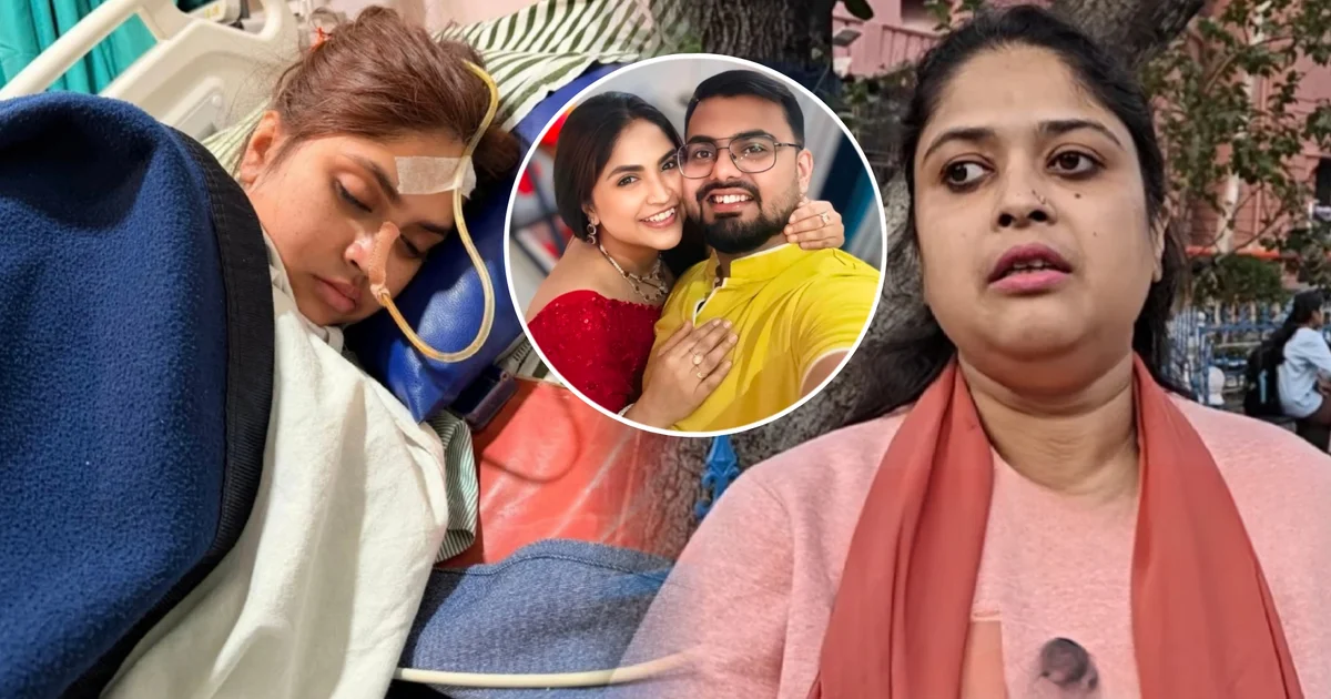 Debolina Nandi, Prabha Nandi, Hospitalisation, Debolina Nandi Update, Suicide Attempt, Mental Stress, Marital Issues, Husband's Behaviour, Social Media Debate, Relationship Struggles, Netizens Reaction, দেবলিনা নন্দী, প্রবাহ নন্দী, হাসপাতালে ভর্তি, দেবলীনা নন্দীর অবস্থা, মানসিক চাপ, বৈবাহিক সমস্যা, আত্মহত্যার চেষ্টা, স্বামীর আচরণ, সমাজ মাধ্যম আলোচনা, সম্পর্কের টানাপোড়েন, নেটিজেনদের প্রতিক্রিয়া