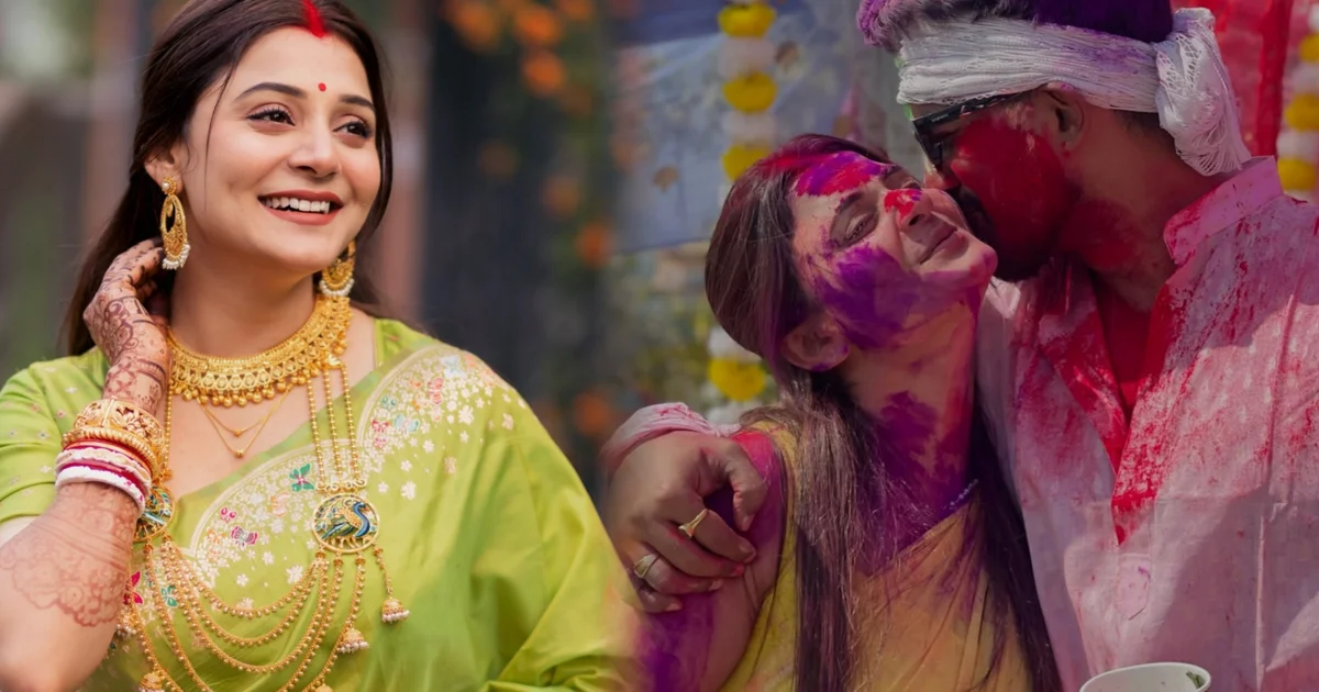 “ফিফটি পার্সেন্ট আগেই শুরু হয়েছিল, আমি এক বছর ছোট…বরের উপর আমারই বেশি চলবে!” বিয়ের পরে প্রথম হোলি, সম্পর্কে রংবাজি নিয়ে খোলামেলা আড্ডায় প্রিয়াঙ্কা-শুভ্রজিৎ! এক মাসের দাম্পত্যেই দিলেন কীসের ইঙ্গিত? রঙের উৎসবেই সামনে এলো অজানা সমীকরণ? 1 Priyanka Mitra, Subhrojit Saha, Holi, Celebration, Marriage, Relationship, প্রিয়াঙ্কা মিত্র, শুভ্রজিৎ সাহা, প্রথম হোলি, বিয়ে, সম্পর্ক, tollywood, বিনোদন