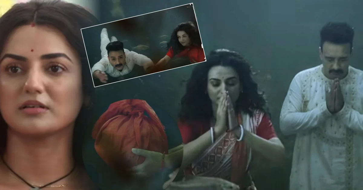 Ganga Serial, Star Jalsha, Ganga Promo, Hiya Mukherjee, Saheb Bhattacharya, Bengali Serial, Bengali Television, Social Media Buzz, Troll, Entertainment, গঙ্গা ধারাবাহিক, স্টার জলসা, গঙ্গা প্রোমো, হিয়া মুখোপাধ্যায়, সাহেব ভট্টাচার্য, বাংলা সিরিয়াল, ট্রোল, সামাজিক মাধ্যমে উত্তেজনা, বাংলা টেলিভিশন