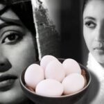Suchitra Sen, Suchitra Sen name on egg, Suchitra Sen mystery, Bengali cinema, Soumitra Chatterjee, Shamit Bhanja, Datta movie, Mahishadal Rajbari, Tollywood, Suchitra Sen unknown story, classic Bengali film, legendary actress Suchitra Sen, সুচিত্রা সেন, মহানায়িকা সুচিত্রা সেন, ডিমে সুচিত্রা সেনের নাম, সুচিত্রা সেনের রহস্যময় ঘটনা, বাংলা সিনেমা, সৌমিত্র চট্টোপাধ্যায়, শমিত ভঞ্জ, দত্তা সিনেমা, মহিষাদল রাজবাড়ি, টলিউড, অজানা গল্প