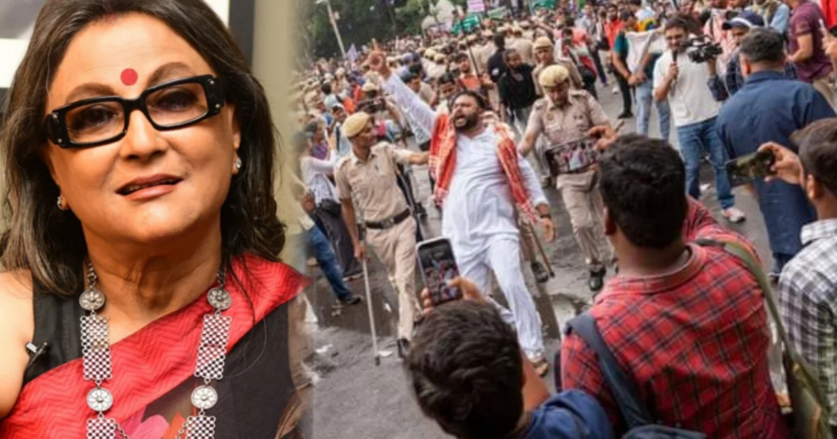 "আমি সারা রাত ধরে কেঁদেছি, এই প্রজন্মের কাছ থেকেই নতুন করে শিখলাম..." দিল্লির ছাত্রদের আন্দোলন দেখে আবেগে ভাসলেন অপর্ণা সেন! দেশবিরোধী তকমার ভয় ও গণতন্ত্রের লড়াইয়ে তরুণ প্রজন্মকে দিলেন কী বার্তা? কেন তাঁদের সামনে মাথা নত করে নিজেকে ঋণী বললেন বর্ষীয়ান অভিনেত্রী? 1 Aparna Sen, Medical Entrance Protest, NEET Exam, Delhi Student Protest, Bengali Actress, Democratic Rights, Constitutional Values, Viral Video, Student Movement, Tollywood, Social Media, অপর্ণা সেন, চিকিৎসা প্রবেশিকা আন্দোলন, নিট পরীক্ষার দুর্নীতি, দিল্লির ছাত্র আন্দোলন, বর্ষীয়ান অভিনেত্রী, গণতান্ত্রিক অধিকার, সাংবিধানিক মূল্যবোধ, ভাইরাল ভিডিও, নতুন প্রজন্ম, টলিউড, সমাজ মাধ্যমে বার্তা