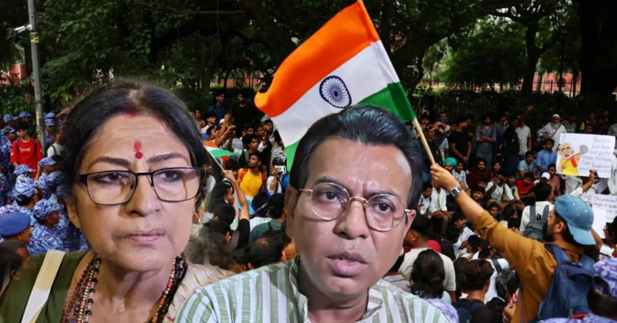 “প্রশ্নপত্র ফাঁস পৃথিবীতে নতুন কিছু নয়, তাতে মানসিকভাবে দুর্বলরাই আ'ত্মহ*ত্যার সিদ্ধান্ত নেয়” “এই বিষয় নিয়ে এক লাইনও খবর রাখিনি” নিট প্রশ্নপত্র ফাঁস ঘিরে দিল্লিতে পড়ুয়াদের আন্দোলন নিয়ে রূপা গঙ্গোপাধ্যায় ও রুদ্রনীল ঘোষের মন্তব্যে শোরগোল! দেশজুড়ে লাখ লাখ ছেলেমেয়েদের স্বপ্নভঙ্গ, ভবিষ্যৎ কার্যত অন্ধকারে! দায়ে নেবে কে, জানালেন দুই তারকা-রাজনীতিবিদ? 1 Rudranil Ghosh, রুদ্রনীল ঘোষ, রুপা গঙ্গোপাধ্যায়, Rupa Ganguly, নিট প্রশ্নপত্র ফাঁস, দিল্লিতে পড়ুয়াদের আন্দোলন, বিজেপি সরকার, সিজেপি আন্দোলন, neet exam paper leak, Delhi student protest, BJP government, CJP protest