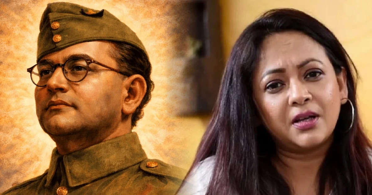 "নির্লজ্জতারও একটা সীমা থাকে, এরা মতপ্রকাশের স্বাধীনতার অজুহাতে নেতাজির ভাবমূর্তি নষ্ট করছে!" "অন্য কারও ক্ষেত্রে সামান্য কিছু হলেই এফআইআর, মামলা, হেন'স্থা আর এখানে সব নীরব? বাহ! কী চমৎকার দ্বিচারিতা!" 'উনি কারও রাজনৈতিক সম্পত্তি নন', নেতাজিকে নিয়ে কুরু*চিকর মিম ছড়াতেই গর্জে উঠলেন শ্রীলেখা মিত্র! প্রশাসনের নীরবতা নিয়ে তুললেন প্রশ্ন? 1 Sreelekha Mitra, Netaji Subhas Chandra Bose, Netaji Controversy, Offensive Meme, Sreelekha Mitra Protest, Independence Day, Bengali Actress, Social Media Controversy, Political Controversy, FIR, Netaji Meme, শ্রীলেখা মিত্র, নেতাজি সুভাষচন্দ্র বসু, নেতাজি বিতর্ক, কুরুচিকর মিম, শ্রীলেখার প্রতিবাদ, স্বাধীনতা দিবস, বাংলা অভিনেত্রী, সমাজমাধ্যম বিতর্ক, রাজনৈতিক বিতর্ক, এফআইআর, নেতাজিকে নিয়ে বিতর্ক